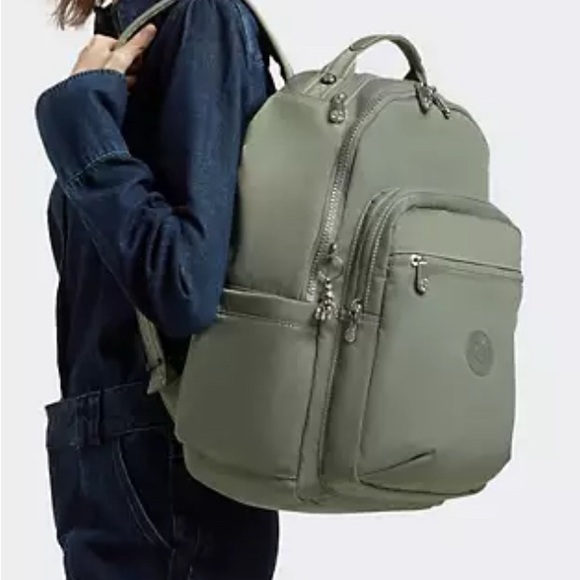 Kipling Stylish Green Backpack - Picture 5 of 9